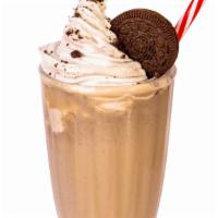 Oreo Shake · Everyone's favorite cookie in a glass. Topped with whipped cream.