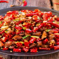 3. Chongqing style chili chicken辣子鸡 · Medium spicy.