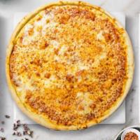 BYO Gluten-Free Cheese Pizza · Fresh cheese pizza topped with your choice of toppings on a gluten-free crust.