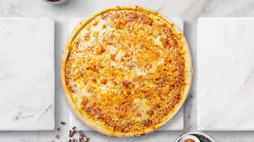 Gluten Free Cheese Pizza · Fresh cheese pizza on a gluten-free crust.