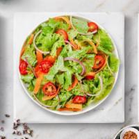 Dinner Salad · Fresh lettuce, olive, tomatoes and mushrooms. Large salad.