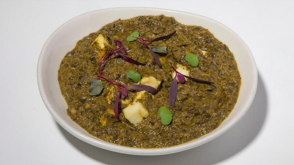 Saag Spinach Paneer · Saag Spinach  + Paneer. Rice, Cauli Rice, Kulcha Naan or Paratha are not included