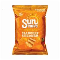 SunChips® Harvest Cheddar® (210 Cals) · The flavor of real cheddar cheese is layered onto a delicious whole grain chip to create thi...