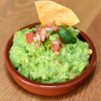 Guacamole · Haas avocado, cilantro, lime, pico de gallo
Served with house-made tortilla chips
