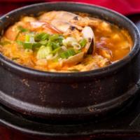 30. Haemul Soon Dooboo · Mixed Seafood tofu stew