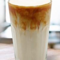 KARMA CHAMELEON · Salted Caramel, Coffee, Oat Milk. (271 cal)