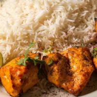 Chicken Kabob · Charbroiled chicken breast marinated with afghan seasoning.