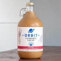 ORBIT COFFEE 1/2 GALLON  · Take a jug home! ready to drink & packaged to go!
Vietnamese Robusta (2x caffeine) roasted s...
