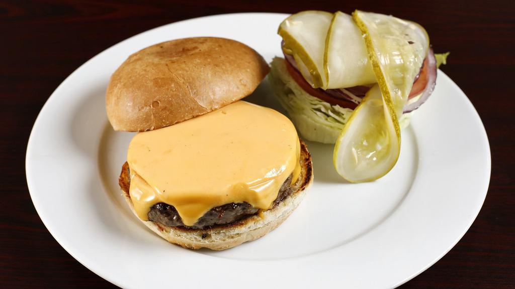 Cheese Burger · Angus beef patty with american cheese.