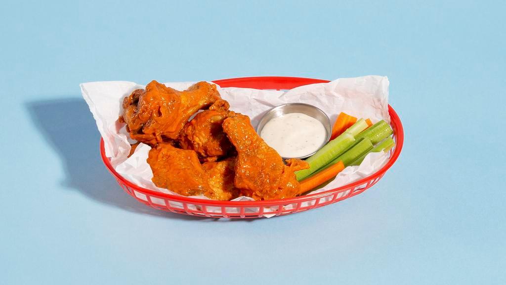 Fried Buffalo Chicken Wings · (6) Tossed with house buffalo sauce