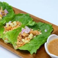 Wrab & Bite · A very special Thai appetizer prepared with lime, ginger, roasted coconut, peanuts, red onio...