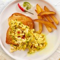 Morning Scramble · Get a pair of 2 scrambled eggs!