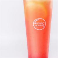 Strawberry Lemonade · Stawberry Syrup + Lemon Juice