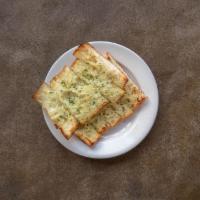 Garlic Bread · Toasted ciabatta bread with garlic and herb butte.