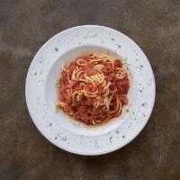 Spaghetti Marinara · A classic with homemade marinara sauce!