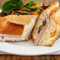 Sandwich Platter · Small serves 16-20
A combination sandwich platter,
salami, turkey , forest ham ,