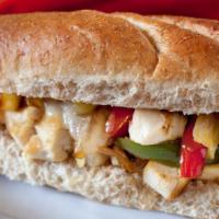 Teriyaki Style Chicken Philly Sandwich · Tender grilled, chopped, grilled chicken with your choice of melty cheese, grilled onions, a...