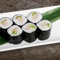 Negi Hama · Yellowtail and green onions in toasted seaweed. Contains the following: Fish.