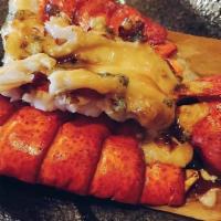 Cedar New England Lobster Tail
(6oz.) · Gluten-free. Grilled main lobster tail baked with garlic aioli creamy sauce with very mild s...
