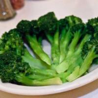 Chilled Broccoli w/ Olive Oil, Lemon · Vegan, Gluten-free.