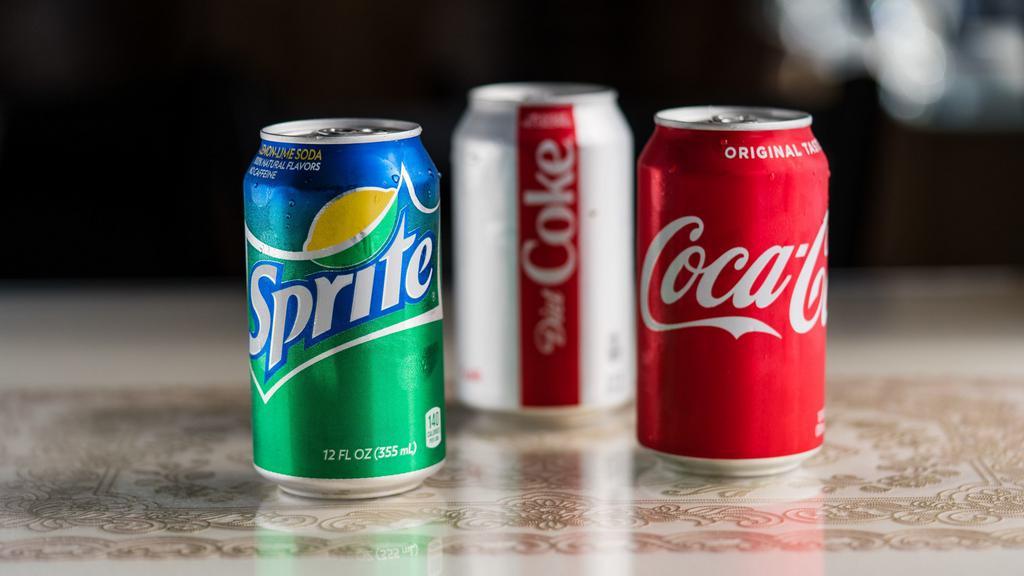 Soft Drinks · Coke, diet coke, dr. pepper, sprite, ice tea, root beer, and lemonade.