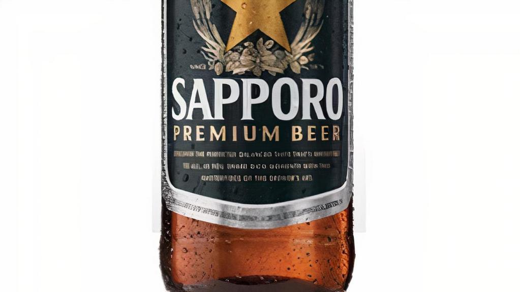 Sapporo · Refreshing lager with a crisp, refined flavor and clean finish. <br />354ml bottle