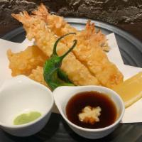 Shrimp Tempura · Shrimp tempura, served with matcha salt and tempura sauce