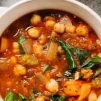 Chickpea Soup · Chickpeas, water, pulp of tomatoes, extra virgin olive oil, fresh onion, fresh celery, garli...