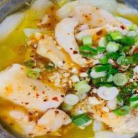 Fish in Hot Chili Oil  水煮魚 · Hot & Spicy.   Boneless