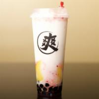 Suncha Fresh Iced Milk/Boba & Pudding | 布丁珍珠鮮奶 · Two Toppings are Included | Recommend Brown Sugar Honey Boba + Egg Pudding | 飲料已附兩種配料 | 推薦黑糖...