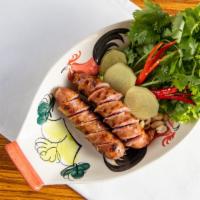 E-Saan Sausage ไส้กรอกอีสาน · Northern east style sausage with ginger, peanut, and cilantro.