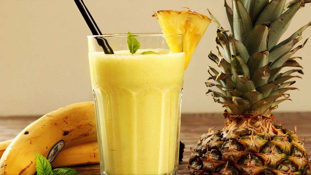 Pineapple Smoothie · Delicious and fresh smoothie blended with taro.