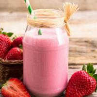 Strawberry Smoothie · Delicious and fresh smoothie blended with taro.
