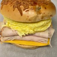 #3 TURKEY, Egg, Cheese and Bagel · 