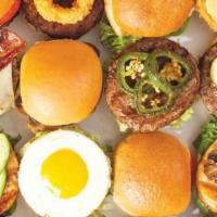 The Big Business Box · Favorite. Includes 16 sensibly-sized gourmet burgers (with your choices of patties and buns,...