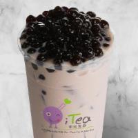 C7. Fresh Taro Milk Tea鮮芋奶茶 · Comes with Boba and Fresh Taro (375 calories to 452 calories).