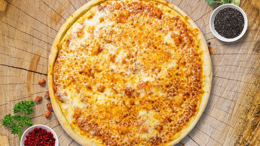 Cheese Pizza · Tomato sauce with fresh mozzarella.