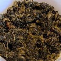 Spinach · Spinach cooked for optimum taste.