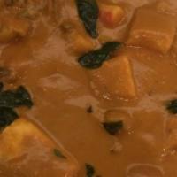 Seafood Curry · Salmon, Calamari & Shrimps, Coconut Milk