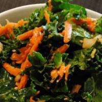 Maejooslaw · Kale & Shred Carrots w/House-Made Sweet - Sour Chili Sesame Dressing.