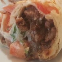 Lamb + Beef Shawerma Wrap · Authentic Lebanese Shawerma wrap 

Please mention spicy level in comment ( spicy , medium sp...