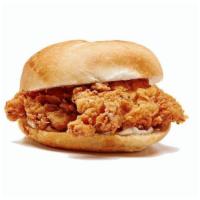 Lil' Cluck  · Crispy Chicken & mayo served on a mini house-baked roll. Served with a choice of side and a ...