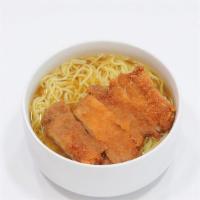 Chicken Katsu Saimin · Saimin noodles from Hawaii. Served with Our Specially Prepared Soup with a side of Chicken K...