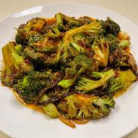 Broccoli w/ Hot Garlic Sauce · Hot and spicy. Broccoli, bamboo shoot, tree ear in hot garlic sauce.
