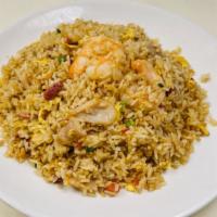 House Special Fried Rice · Shrimp, BBQ pork and chicken.