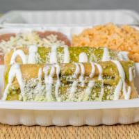 Tamales Combination Plate Lunch · Your choice of pork, chicken, jalapeño and cheese, veggie. Topped with salsa cotija cheese a...