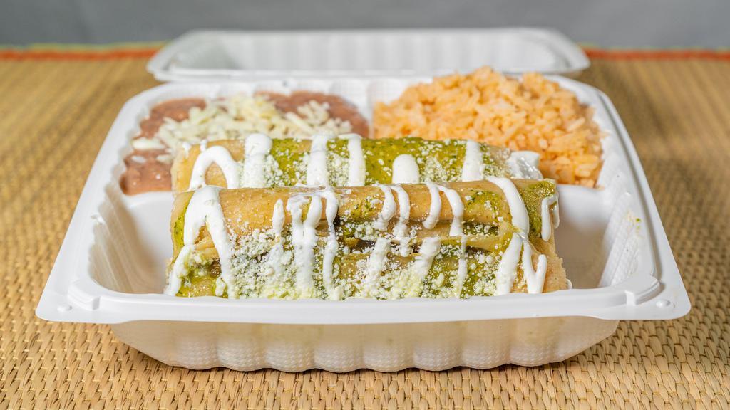 Tamales Combination Plate Lunch · Your choice of pork, chicken, jalapeño and cheese, veggie. Topped with salsa cotija cheese and sour cream.