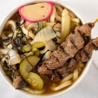 Udon · Choice of meat and veggies noodle soup.