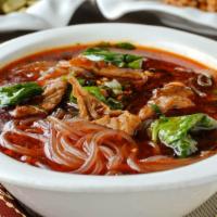Spicy Pork Intestine Soup (with Vermicelli) 麻辣大腸粉條 · 