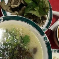 5. Cháo Lòng Tôi · Pork intestines porridge.